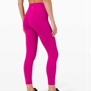 Lululemon Wunder Train High-Rise Tight 25" Ripened Raspberry Size 14
